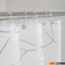 Шторки и карнизы для ванн и поддонов FORA Peva Silver Glass FOR-PV15