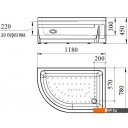 Душевые поддоны Radomir 118x78 1-11-0-1-0-009