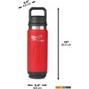Термосы, термокружки и многоразовые стаканы Milwaukee Packout Chug Lid 0.710 л (красный)