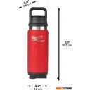 Термосы, термокружки и многоразовые стаканы Milwaukee Packout Chug Lid 0.710 л (красный)