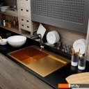 Кухонные мойки Mixline Pro 552918 (золото, с сифоном)