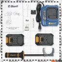 Шуруповерты, гайковерты, электроотвертки Bort BAB-21Ix2Li-XDK 93414943 (с 2-мя АКБ, кейс)