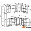 Готовые кухни Интерлиния Мила 1.68x2.4 правая без столешницы (белый платинум)