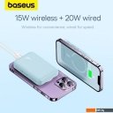 Портативные зарядные устройства Baseus Magnetic Mini Air Wireless Fast Charge Power Bank 20W 10000mAh (голубой)