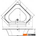 Ванны Riho Austin 145x145 (с ножками)