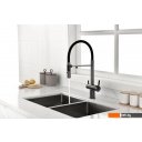 Смесители Paulmark Gravity Gr213888-GM (черный/вороненая сталь) Смесители Paulmark Gravity Gr213888-GM (черный/вороненая сталь)