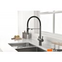 Смесители Paulmark Gravity Gr213888-GM (черный/вороненая сталь) Смесители Paulmark Gravity Gr213888-GM (черный/вороненая сталь)