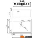 Кухонные мойки MARRBAXX B6045-R (черный/графит)