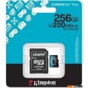 Карты памяти Kingston Canvas Go! microSDXC 256GB SDCG4/256GB (с адаптером)