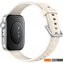Умные часы и браслеты Huawei Watch FIT 4 (серебристый, с бежевым силиконовым ремешком, международная версия)
