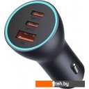 Зарядные устройства Baseus Golden Contactor Pro Triple Fast Charger Car Charger 65W CGJP010013 (темно-серый)