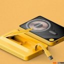 Портативные зарядные устройства Momax 1-Power X Pro Magnetic Built-In USB-C IP131 5000mAh (желтый)