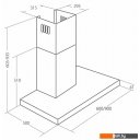 Вытяжки Akpo Feniks Slim Glass II 90 WK-9 (нержавеющая сталь/черный)
