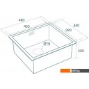 Кухонные мойки Paulmark Aller 48 Uni PM804844-BG (золото/брашированное золото)