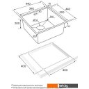 Кухонные мойки Paulmark Next 44 Uni PM214444-GM (черный/вороненая сталь)