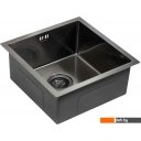 Кухонные мойки Paulmark Next 44 Uni PM214444-GM (черный/вороненая сталь)