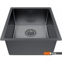 Кухонные мойки Paulmark Lassan 38 UNI LA38-GM (черный/вороненая сталь) Кухонные мойки Paulmark Lassan 38 UNI LA38-GM (черный/вороненая сталь)