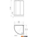Душевые кабины Domani-Spa Simple 100x100 DS01Sm110LGrT00.Gt-V1.2-Black