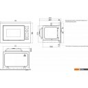 Микроволновые печи Zorg MIO254 S (черный матовый)