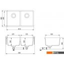 Кухонные мойки Aquasanita Arca SQA200601 (черный металлик)