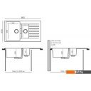 Кухонные мойки Tolero TL-860 (саванна)