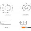 Умывальники Jaquar JDS-WHT-25841