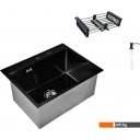 Кухонные мойки Wisent WS35848B+GER013+WW405B+W302644B