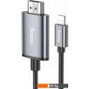 Кабели, адаптеры, разветвители Hoco UA27 Lightning - HDMI (2 м, черный)