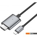 Кабели, адаптеры, разветвители Hoco UA27 Lightning - HDMI (2 м, черный)