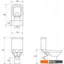 Унитазы Cersanit Carina New Clean On KO-CAR011-3/5-CON-S-DL