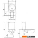 Унитазы Cersanit Nature New Clean On S-KO-NTR011-3/5-COn-DL-w