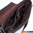 Женские и мужские сумки Poshete 196-1265-6-DBW (коричневый)