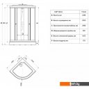 Душевые кабины Triton Стандарт А1 100x100 (полосы)