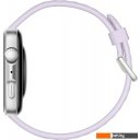 Умные часы и браслеты Huawei Watch FIT 4 (серебристый, с сиреневым силиконовым ремешком, международная версия)