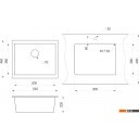 Кухонные мойки Granula 5551 (пирит)