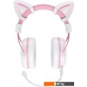Наушники и гарнитуры Onikuma X10 (белый/розовый, с ушками)