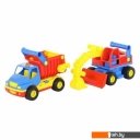 Игрушечный транспорт Полесье КонсТрак автомобиль-самосвал + экскаватор колёсный 40855