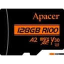 Карты памяти Apacer microSDXC AP128GMCSX10U8-R 128GB (с адаптером)