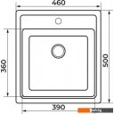 Кухонные мойки Granrus GR-460 (антрацит) Кухонные мойки Granrus GR-460 (антрацит)