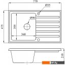 Кухонные мойки БелЭворс Styl R (белый, без сифона)
