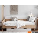 Кровати Мебельград Калгари 90x200 (дуб натуральный светлый/белый матовый) Кровати Мебельград Калгари 90x200 (дуб натуральный светлый/белый матовый)