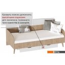 Кровати Мебельград Калгари 90x200 (дуб натуральный светлый/белый матовый) Кровати Мебельград Калгари 90x200 (дуб натуральный светлый/белый матовый)