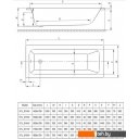 Ванны Deante Prizma 159.5x70 KTJ 016W