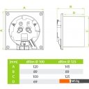 Вытяжная и приточная вентиляция airRoxy dRim 100TS-C176
