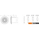 Вытяжная и приточная вентиляция airRoxy aRid 100 BB HS Вытяжная и приточная вентиляция airRoxy aRid 100 BB HS