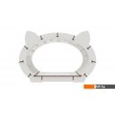 Сборные модели Eco-Wood-Art «Кошкин дом» белый каркас — черный мех