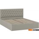 Кровати Трия Порто универсальная с ПМ и заглушиной 160x200 (велюр Confetti Smoke)
