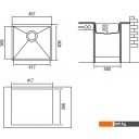 Кухонные мойки Longran Geos GES457.406 (onyx/10)
