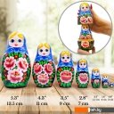 Развивающие игрушки Брестская Фабрика Сувениров В сарафане с розами (набор 7 шт)