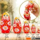 Развивающие игрушки Брестская Фабрика Сувениров В красном наряде с ромашками (набор 5 шт)